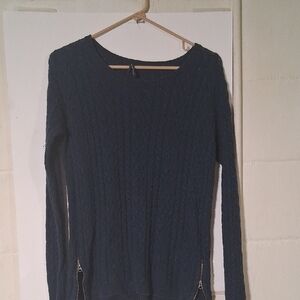American Eagle Outfitters Navy Textured Sweater